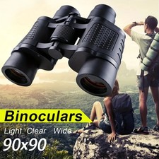 90x90 HD Binoculars BAK4 Prism Long Range Telescope IPX7 Waterproof for Hunting