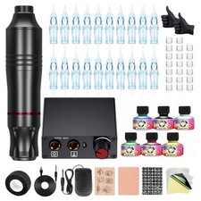 Tattoo Machine Kit Tattoo pen Tattoo gun kit professional with 20pcs Cartridge N