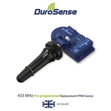 DuroSense TPMS Rubber Valve Tyre Sensor Preprogrammed VW For VW DS003RVOL