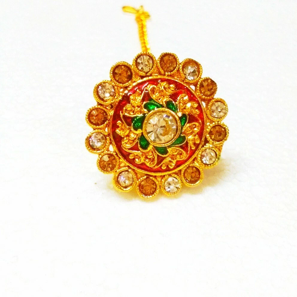 Borla maang tikka clearance gold