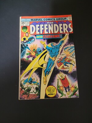 Defenders #28 1st Full Starhawk! Marvel 1975 Hot Key!! VF/FN