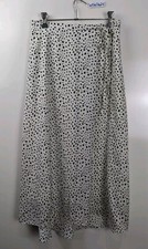 Uniqlo Black Polka Dot Midi Skirt Size S