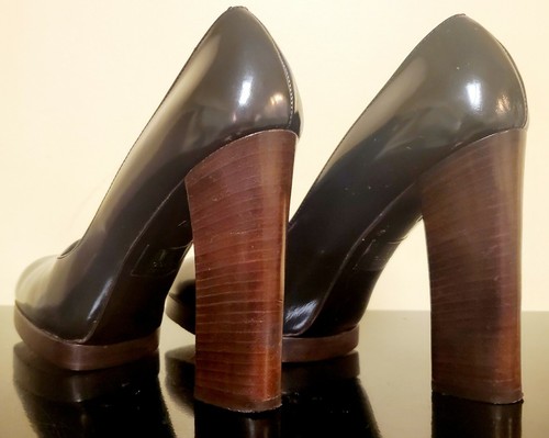 GUCCI by Tom Ford ~ 1998 décolleté da pista A/I ~ grigio scuro ~ 7M - Foto 6 di 9