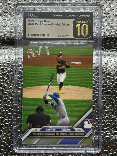 2024 Topps Now MLB Paul Skenes / Shohei Ohtani #264 - CGC Pristine 10!