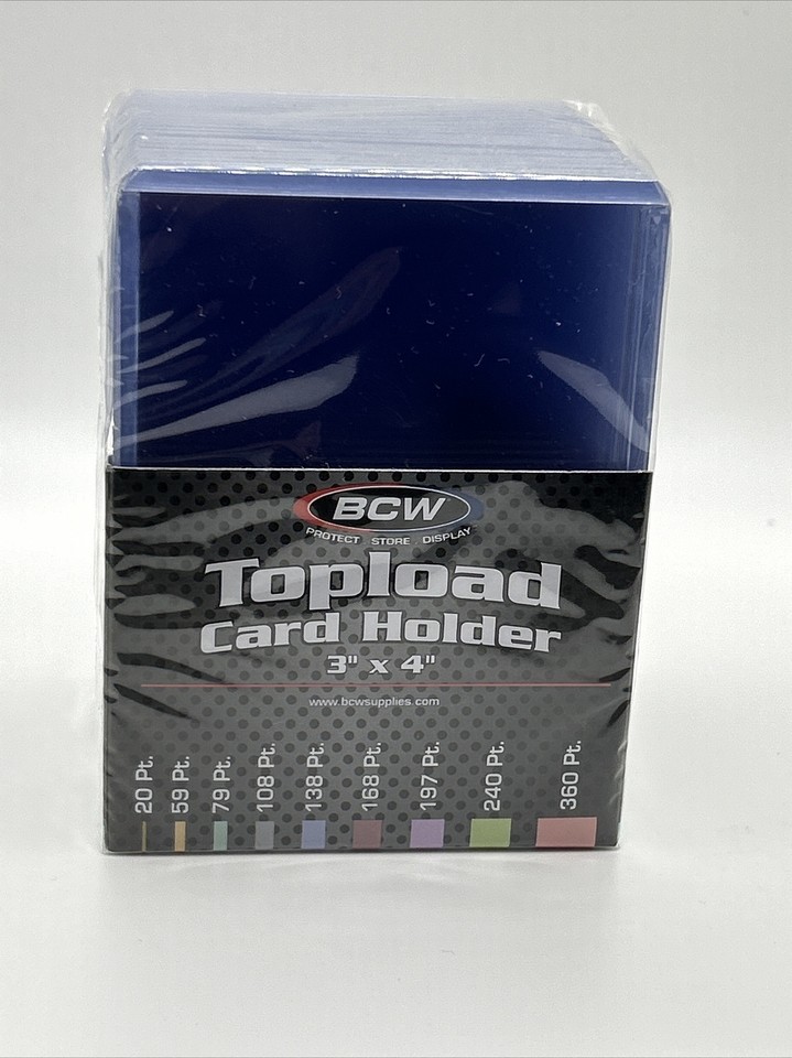 1000) BCW 3x4 Regular Trading Card Toploaders Top Loaders Case *IN STOCK - Foto 7