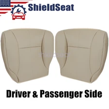 Driver & Passenger Bottom Seat Cover Tan For 1998-2002 Dodge Ram 1500 2500 SLT