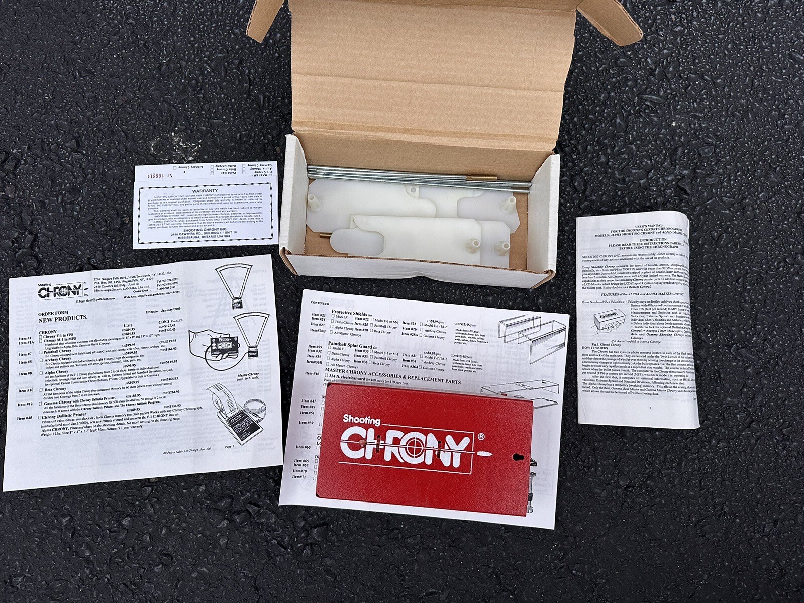 Crony Shooting Chrony Alpha Model With Box & Paper Work UNUSED ? eBay