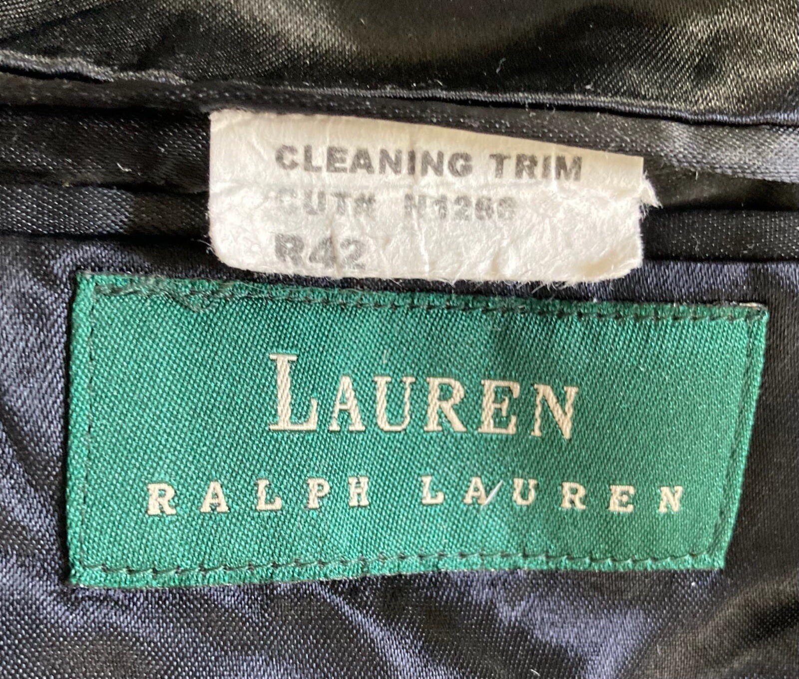 Lauren Ralph Lauren Marshall Fields Black Dress Coat Long Overcoat Men's 42 Read thumbnail 9