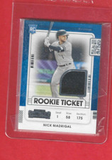 Panini Contenders Baseball Rookie Ticket Nick Madrigal RTJ-NM