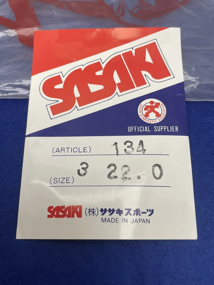 VINTAGE 1980s SASAKI GYMNASTIC SHOES WOMAN SIZE 3 ARTICLE 134 WHITE LEATHER NEW - Image 2 of 4