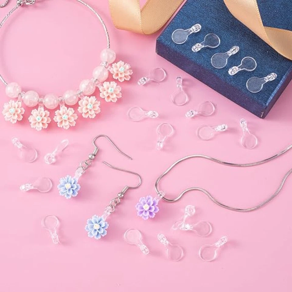 500 Pcs 9mm Glue On Pendant Bails Jewelry Charms  for Jewelry Pendant Making - image 4 of 4