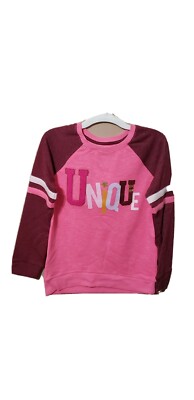 NWT Beautiful Girls Pink Pullover Sweatshirt Sz Large (10-12)