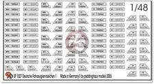 Peddinghaus 1/48 German Wehrmacht and Waffen-SS License Plates WWII No.1 1027