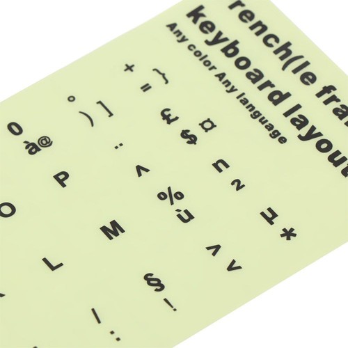 Russian Letter Keyboard Stickers Luminous Alphabet Layout Protective Film - Photo 5/15