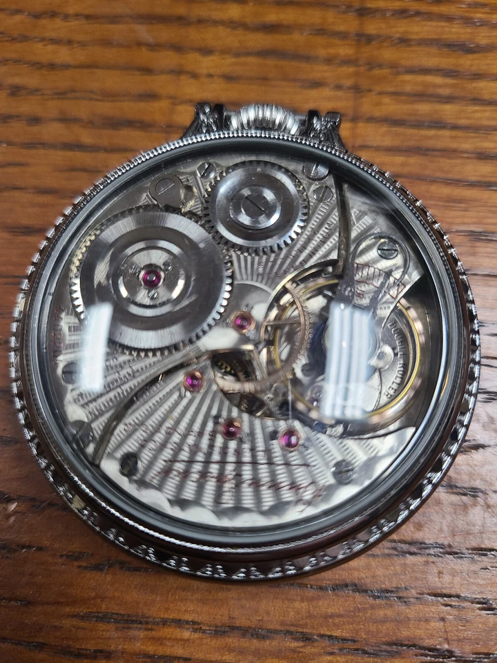 Illinois Bunn Special, 16 size 23 jewel BOC wgf display case. - Image 2 of 3