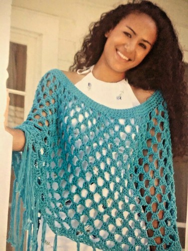 2 Knitting Crochet Pattern Books Poncho Perfection & Ponchos Panache 20 Designs! - Picture 6 of 12