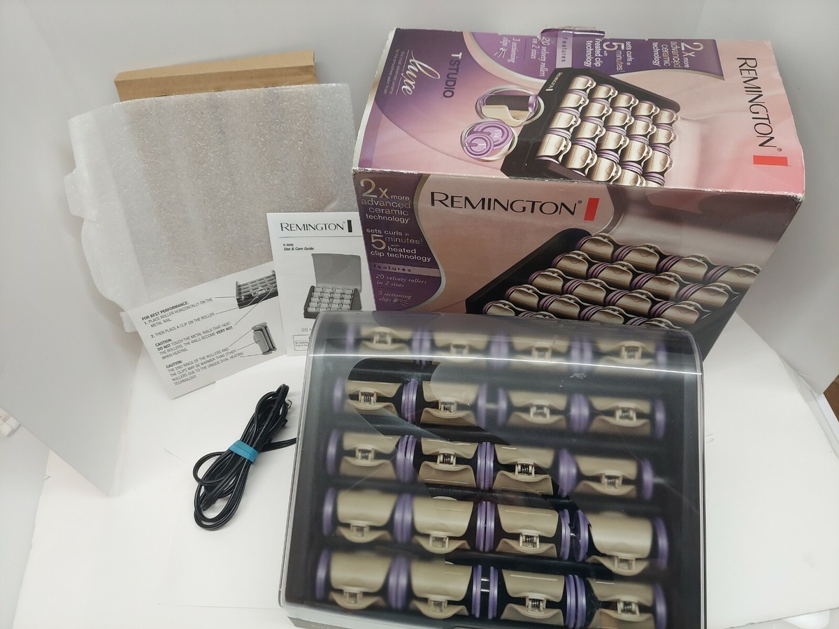 Remington H9096 T|Studio Silk Ceramic Heated Clip Setter 20-Count Hair  Roller
