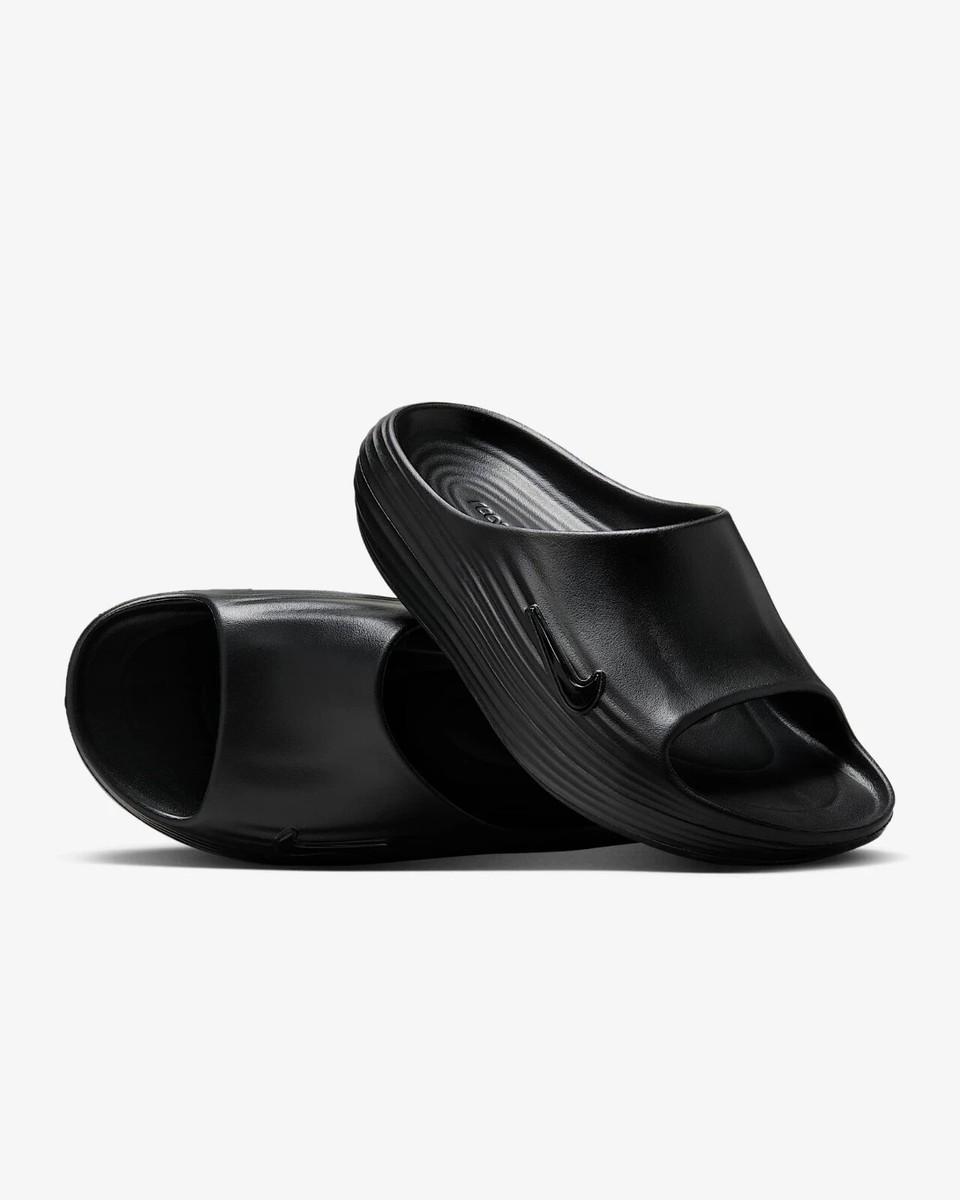 Nike ReactX Rejuvenate HV4479-001 Black/Black/Black Slides | eBay