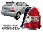 For Tail Light Hyundai 2008-2011 Accent Hatchback with Bulb Passenger Right Side