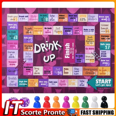 Brettspiel zum Trinken Alticle Nachttrinken Interaktiv 2-8 Spielzeuge
