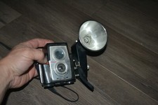 Vintage Kodak Brownie Starflex Camera w Midget Flasholder DISPLAY OR RESTORE