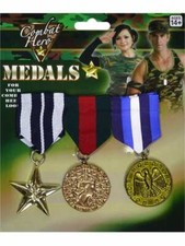 Set of 3 Military Medals Army