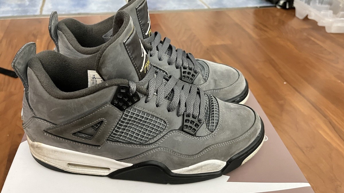 Size 10 - Jordan 4 Retro Low Cool Grey 193149728970| eBay