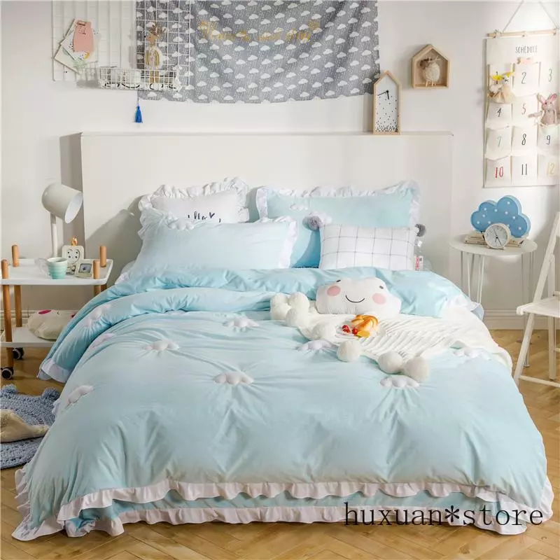 Bed Linen Set Queen Size Cartoon Printed Bedding Sets ropa de cama y edredones  Queen Girls And Boys Room Bed Cover Bedding - AliExpress