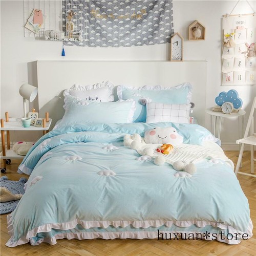 Fleece Cute Bedding Set King Queen Twin 