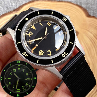 Vintage 20BAR Water Resistant Diver NH35 Automatic Watch Men Sapphire 120 Clicks
