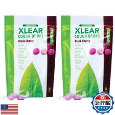 Xlear Xylitol Sugar-Free Cough Drops for Adults and Kids, Sugarless Dry Mouth