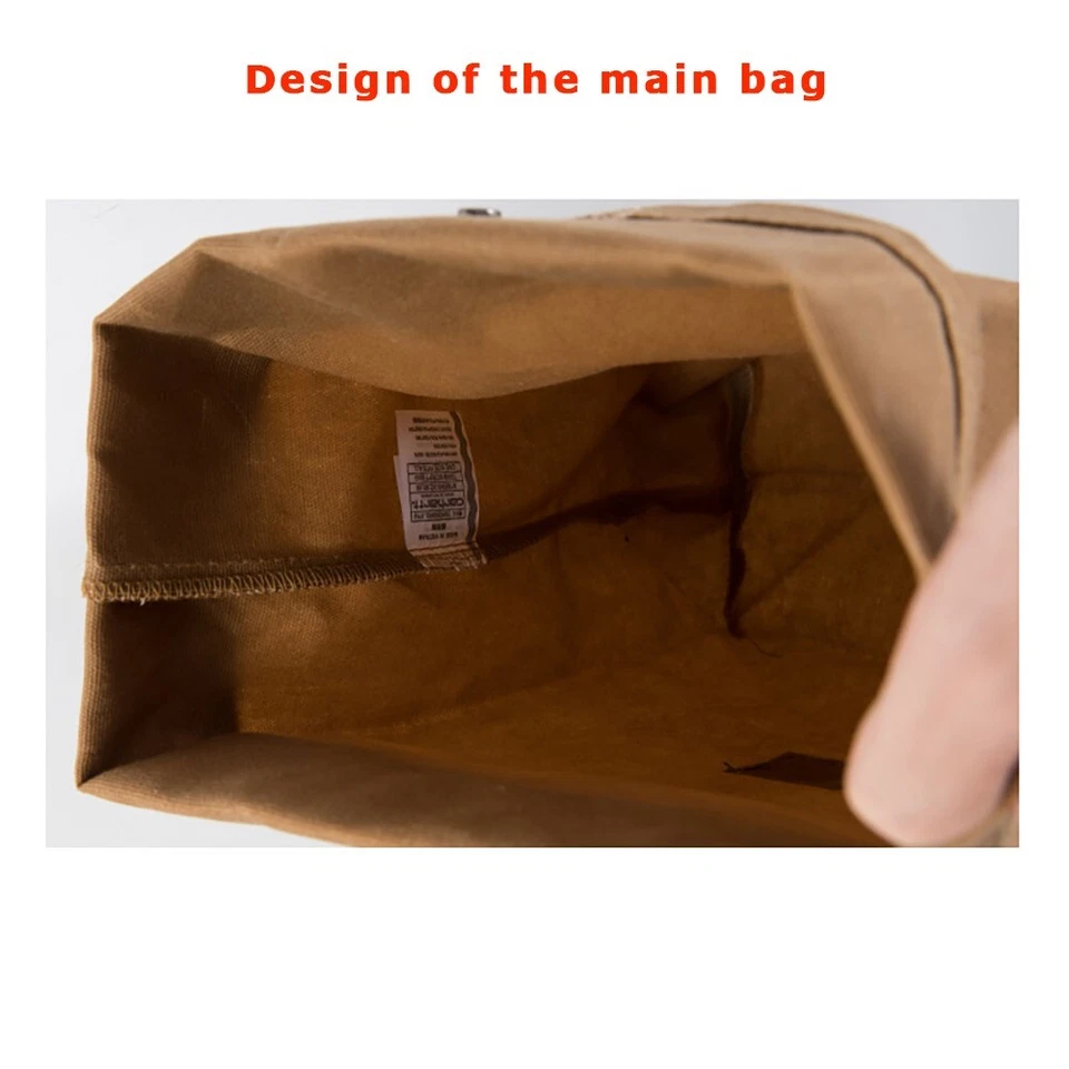 1x Fashionable Canvas Lunch Bags for Men and Women, Ideal for Adults Work Office - Image 4 of 4