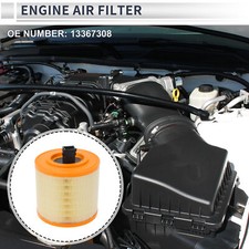 Car Engine Air Filter No.13367308 for Cadillac ATS V 3.6L 2016-2019 1 Pcs