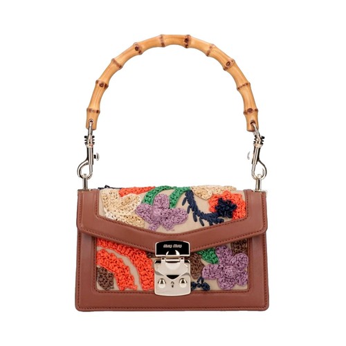 Miu Miu Archive Y2K Green Canvas Nylon Shoulder Bag Vintage