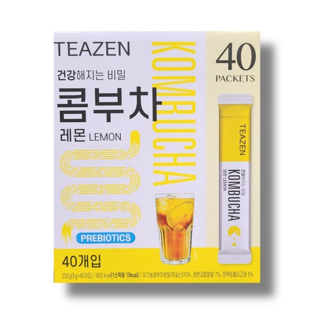 BTS Jungkook Teazen Kombucha Lemon Powder Stick 5gX40Pcs 200g | eBay
