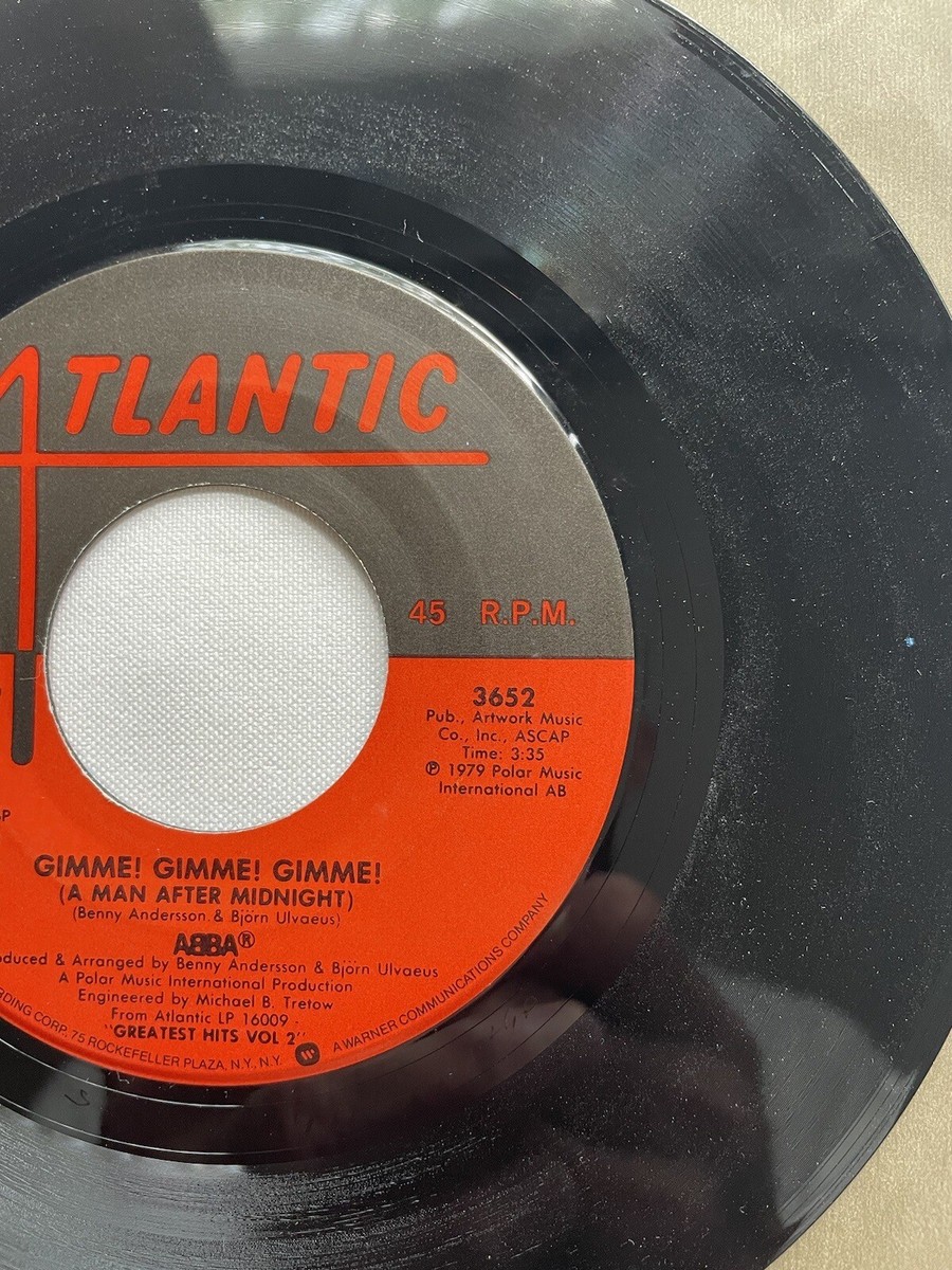 ABBA- GIMME!GIMME!GIMME! ATLANTIC LBL P/S 3652 C/S (79) BUNDLE