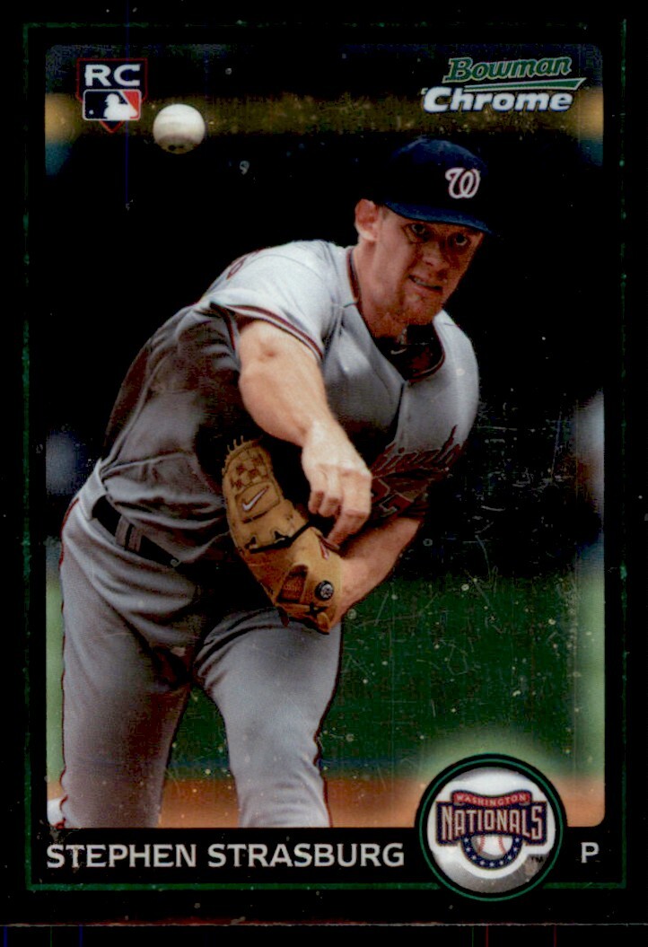 2010 Bowman Chrome Stephen Strasburg RC Washington Nationals #205