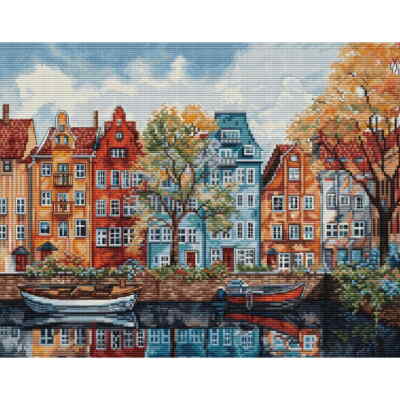 Luca-S Kreuzstich Stickpackung ''Kopenhagen'', Zählmuster, 30x24cm