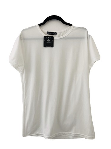Ladies Huichaowan White T Shirt Size 