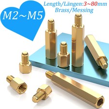 Brass Hex Standoff Spacer Screw Pillar PCB PC M2 M3 M4 M5 Computer Motherboard