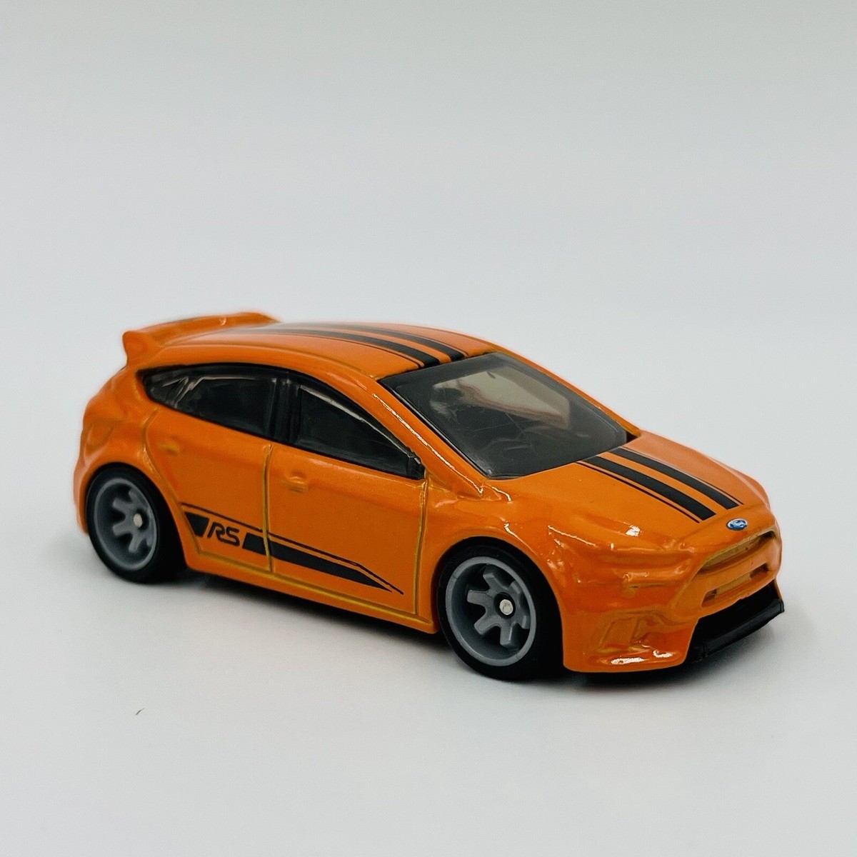 Hot Wheels Ford Focus RS Orange LOOSE CUSTOM REAL RIDER WHEEL SWAP