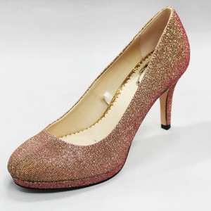 rose gold court shoes