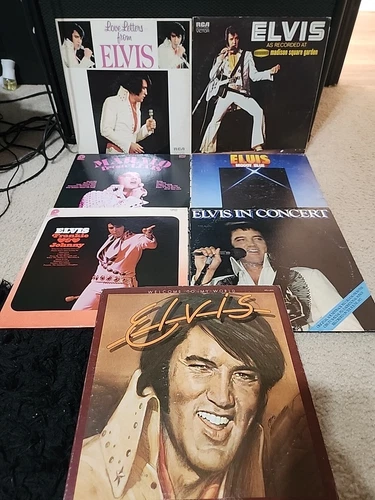 Elvis 7 Lp Vinyl Lot Great Titles Moody Blue Live VG+ BARGAIN