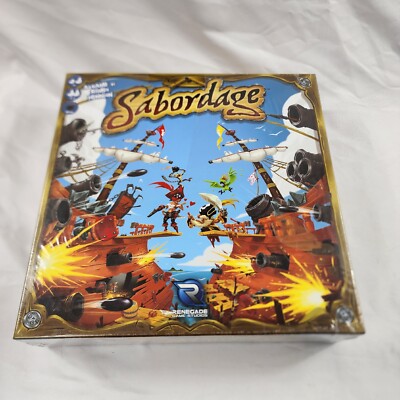 Sabordage Board Game Strategy Pirates Cannon Ship Battles Renegade Games New