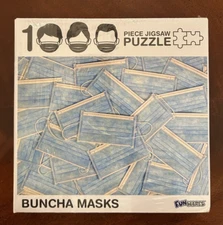 FunWares ~ Buncha Masks ~ 1000 Piece Jigsaw Puzzle ~ New / Sealed Box