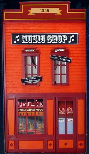 PIKO ~ G Scale ~ New 2025 ~ Qwik-Kit ~ Music Shop Building ~ 62721