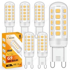 G9 LED Bulb 3W 400lm Warm/Natural/Cold White High Energy Saving D Bulbs - 6 Pack