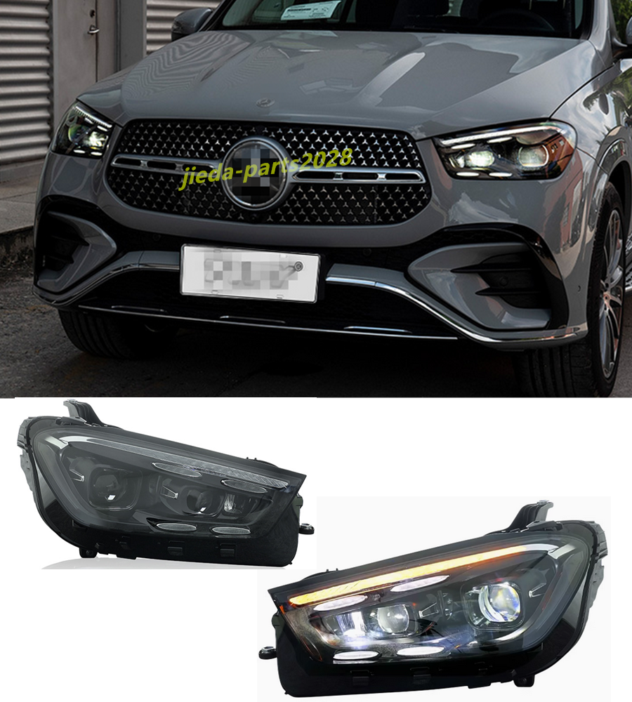 For Benz GLE Class W167 LED DRL Headlight Sequential Turn Signal