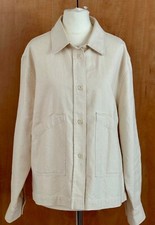 Margaret Howell Mhl Cotton Worker Jacket Size S Cream Off White Rrp £395.00