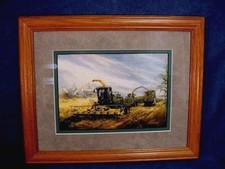 RAY CROUSE TRACTOR PRINT - ASTONISHING SPIRITS IN FORAGE HARVESTING - FRAMED